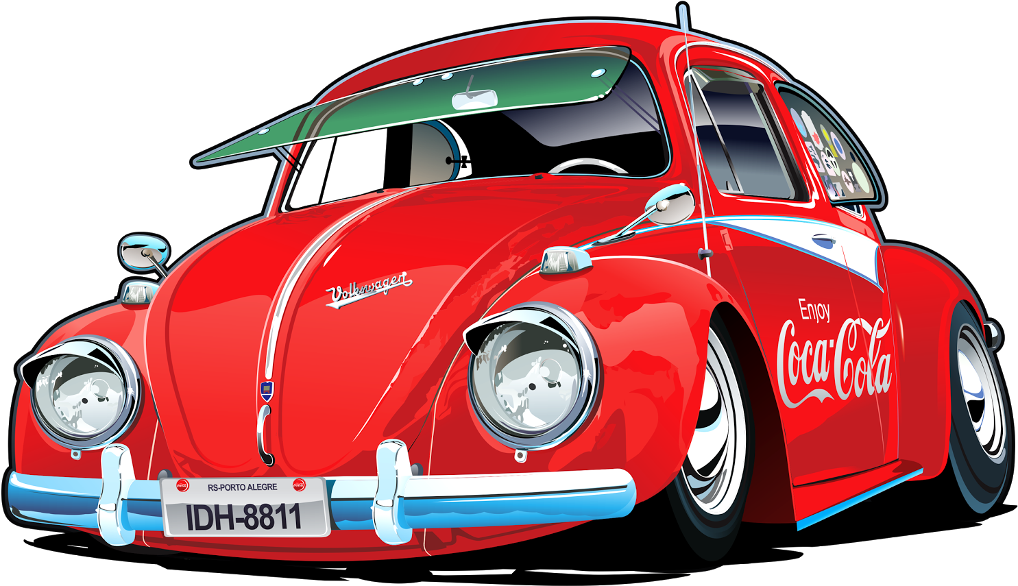 Visit - Fusca Png (1502x901), Png Download