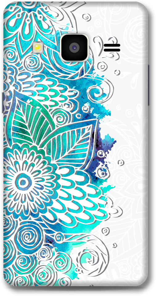 Blue Watercolor Flowers White Background - Still Poster Print By Kimberly Allen (600x1050), Png Download