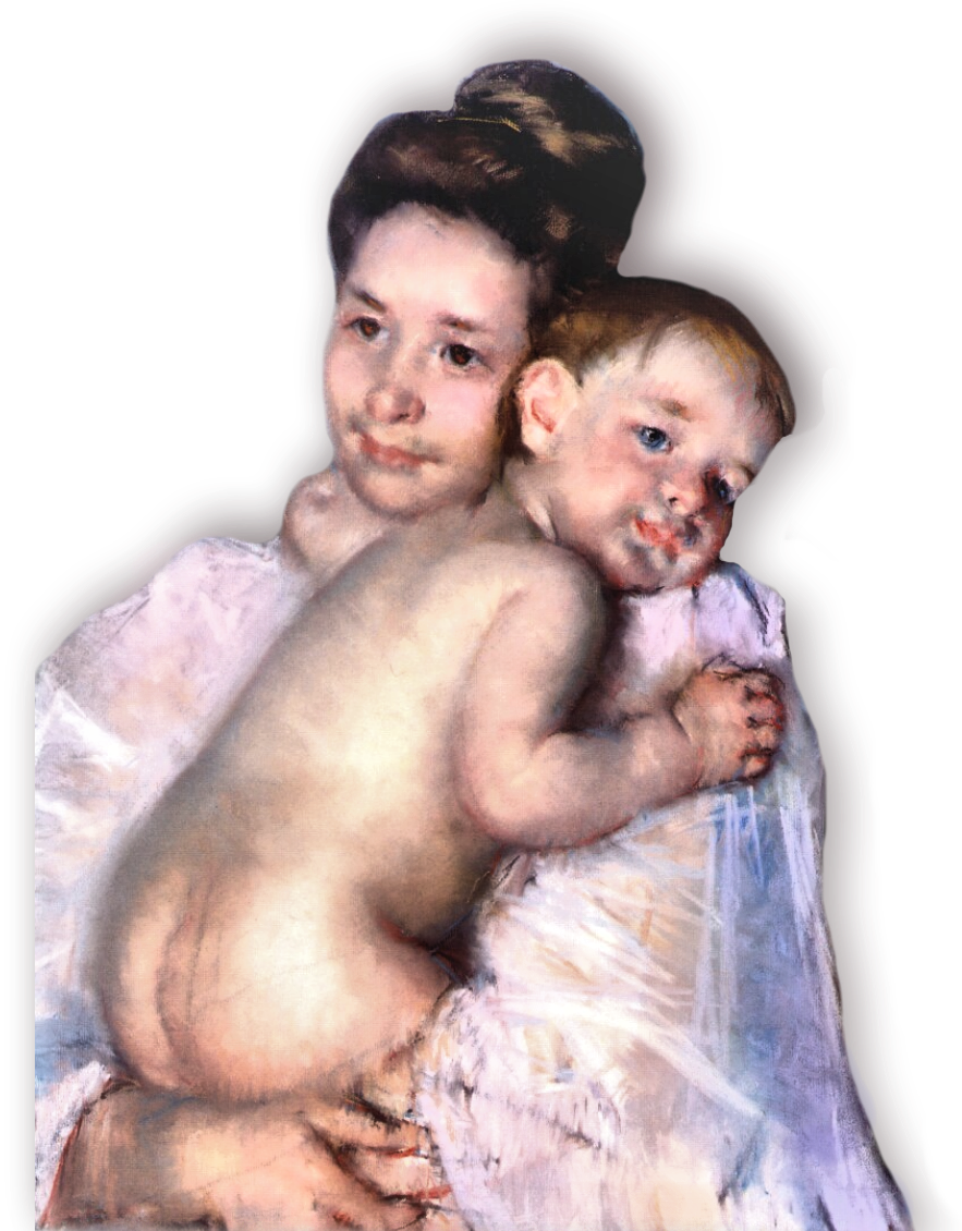 "mother & Child" - Mary Cassatt Mothers Day (883x1130), Png Download