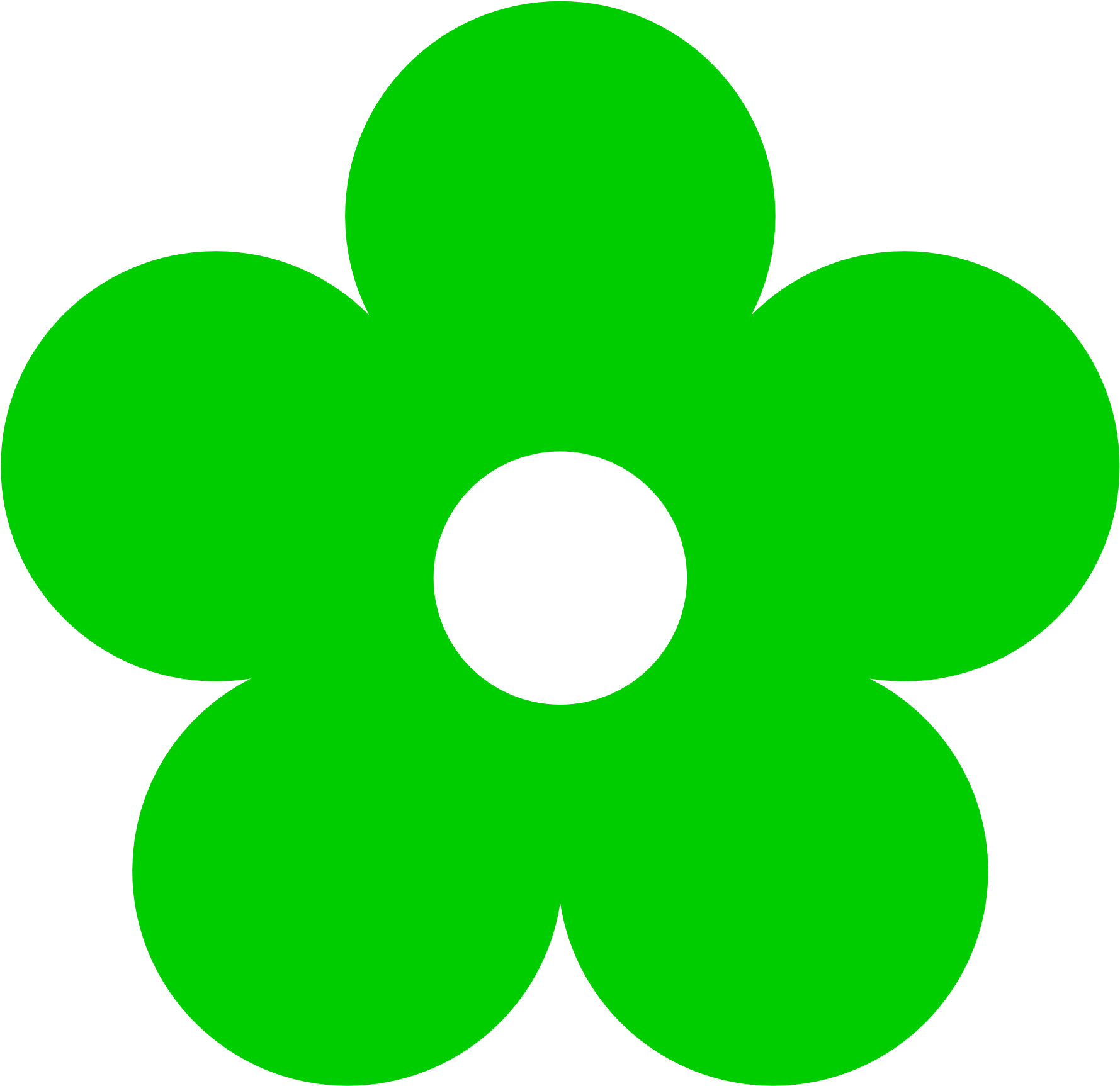 Clip Art Freeuse Library Graphics Clip Art Cliparts - Green Flower Clipart (1969x1952), Png Download