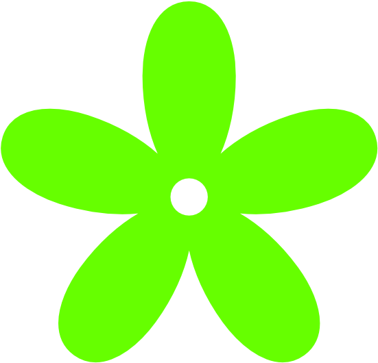 Vector Black And White Color G R E N Greencolorclipart - Pink Flower Clipart (555x550), Png Download