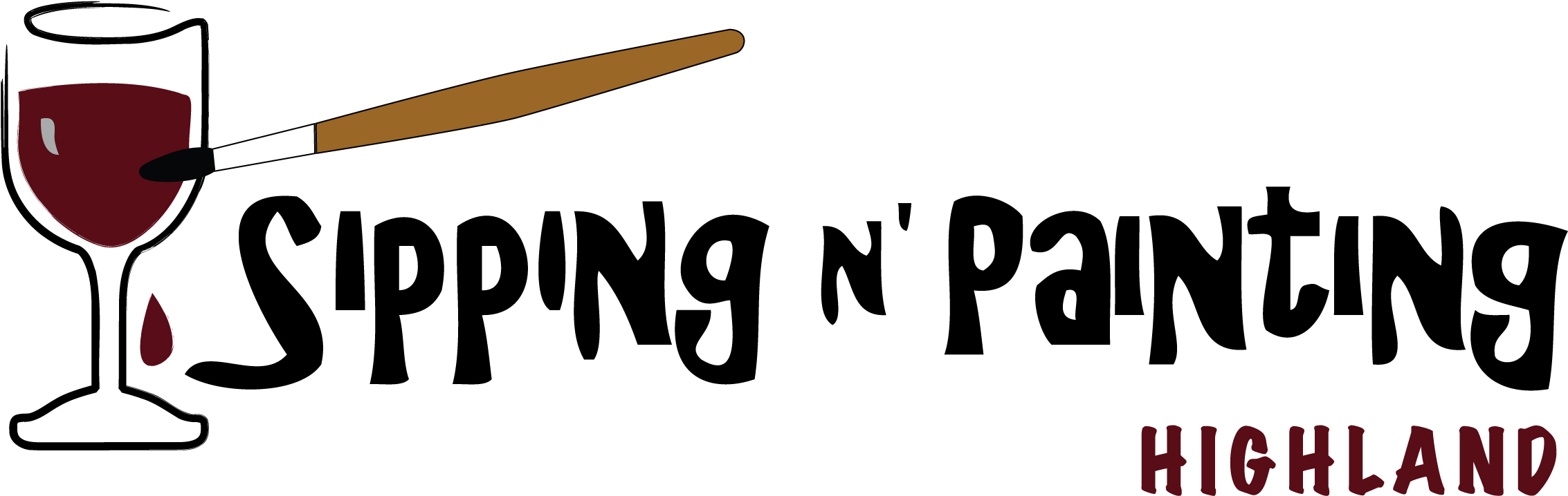 Sipping N Painting - Art (2319x796), Png Download
