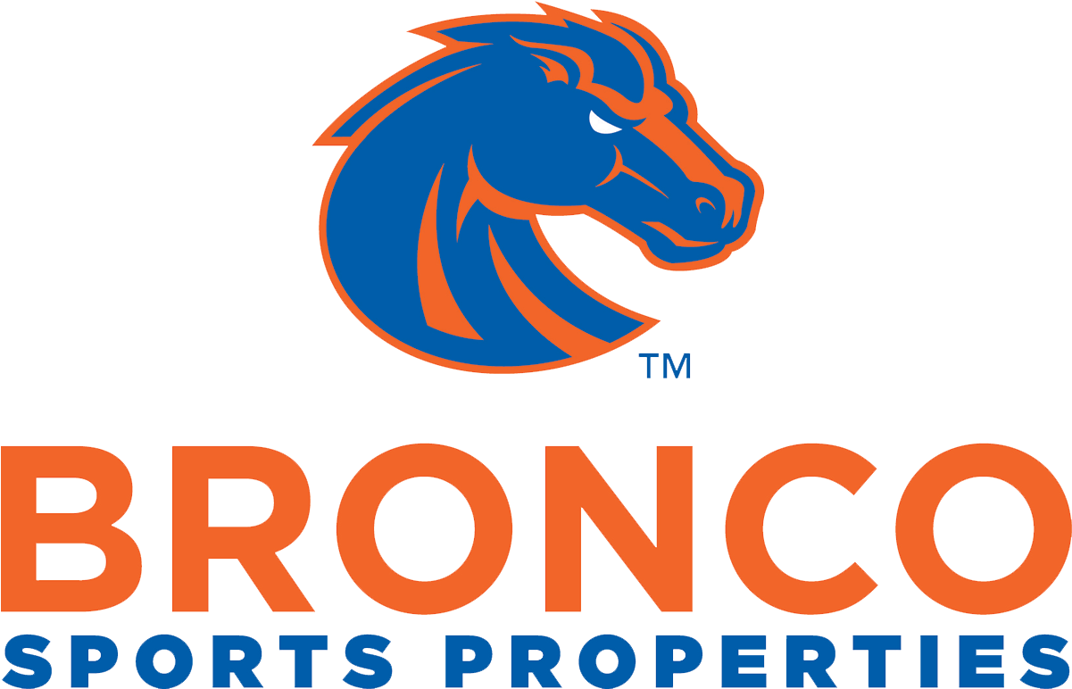 Bronco Sports Properties - Boise State Broncos Hbs White Vinyl Fitted Spare Car (1200x786), Png Download