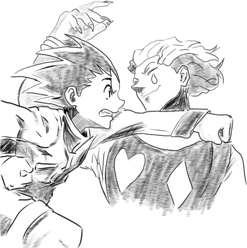 Hisoka Drawing Gon Picture Stock - Drawing (894x894), Png Download