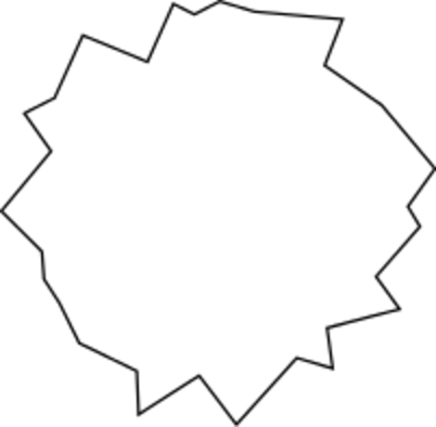 402px 28 Gon - Line Art (402x394), Png Download