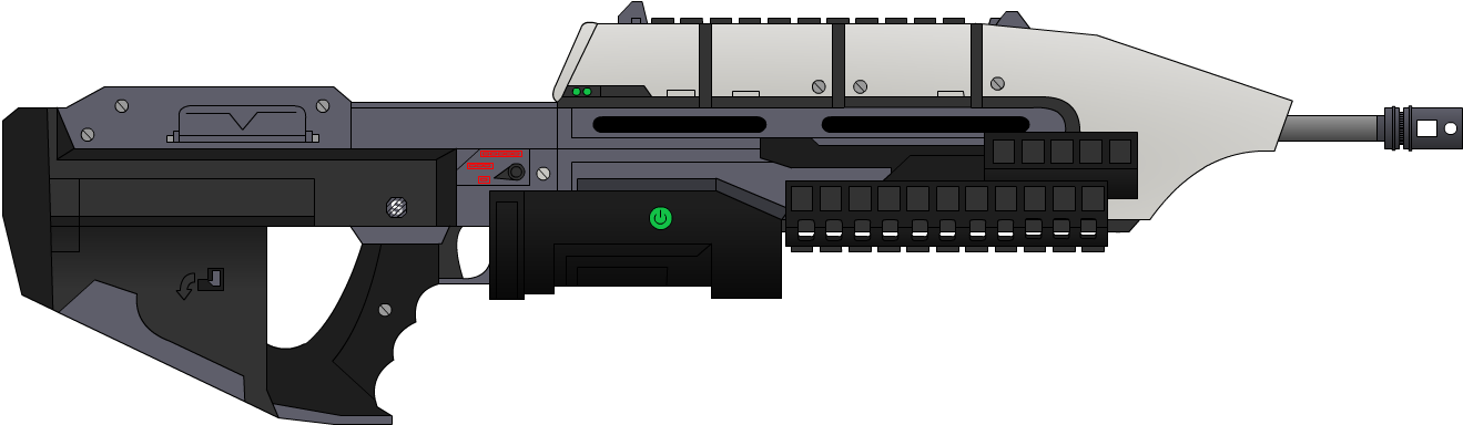 Ma5a Assault Rifle - Halo Assault Rifle Png (1563x505), Png Download