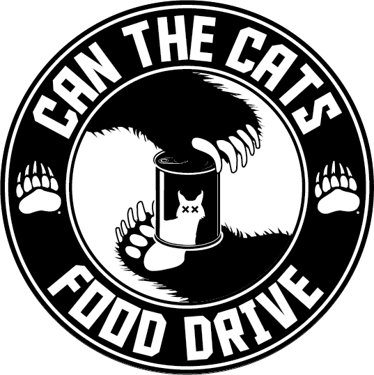 Can The Cats Logo Black & White Png File - Blog (537x538), Png Download
