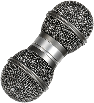 Gon Bops Pshm1 Silver Mic Shakers - Gon Bops Mic Shaker Pair Silver (362x400), Png Download