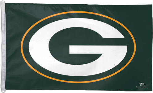 Green Bay Packers Official Team Flag 3'x5' $39 - Green Bay Packers 3x5 Deluxe Flag (500x500), Png Download