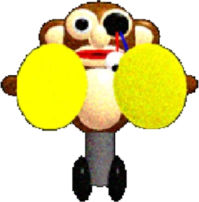 Monkey 01 - Baldi Fan Made Characters (656x666), Png Download