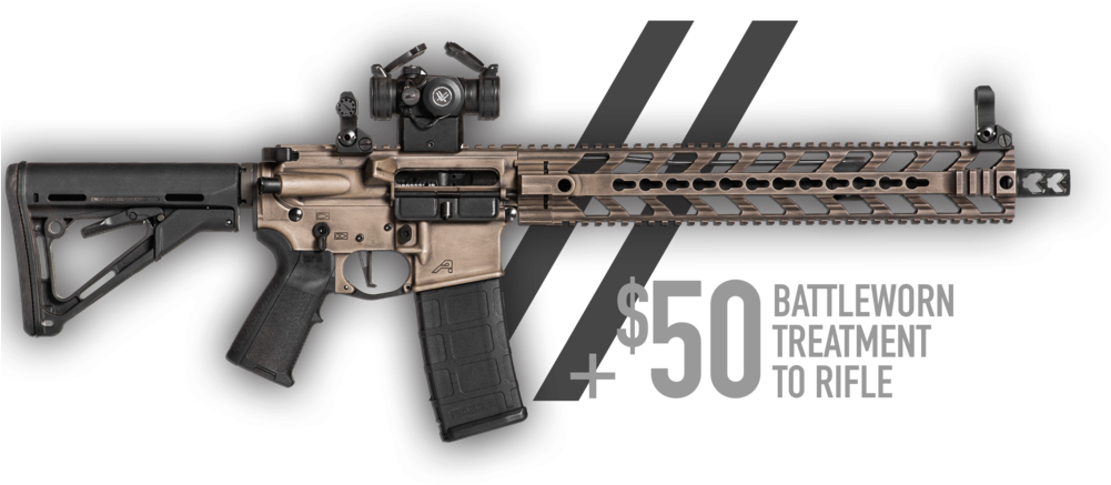 Download HD Stripped Pattern Rifle - Rifle Transparent PNG Image