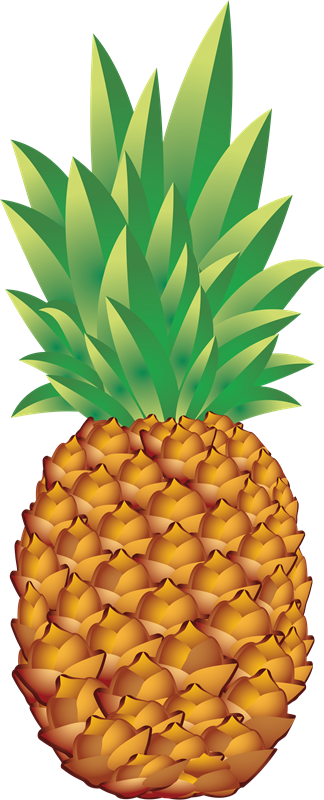 Imágenes De Piñas - Pineapple Png (324x800), Png Download