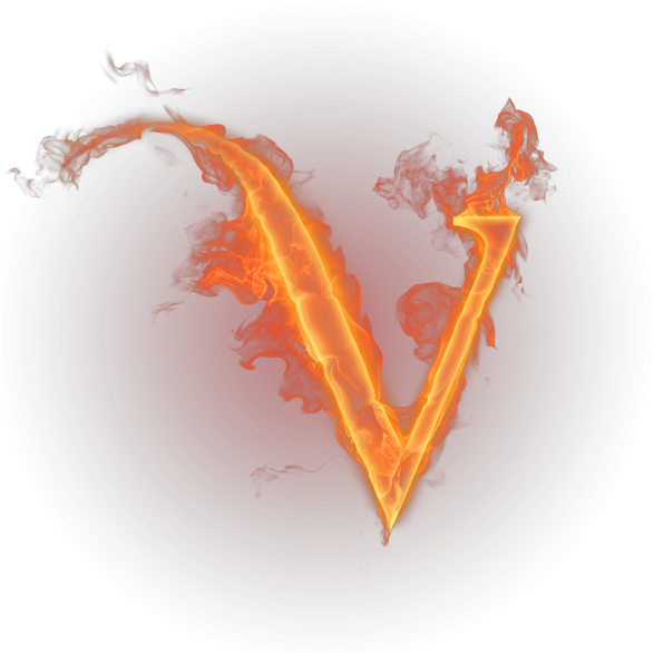 Английский Алфавит, Огненная Буква V, Огонь, Пламя, - V On Fire Transparent (600x600), Png Download
