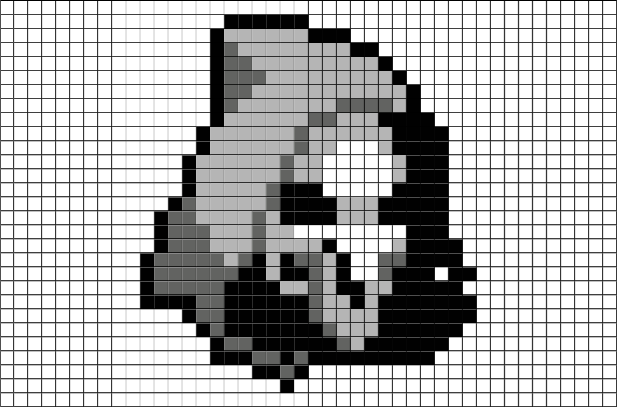 Minecraft Pixel Art Reaper (880x581), Png Download