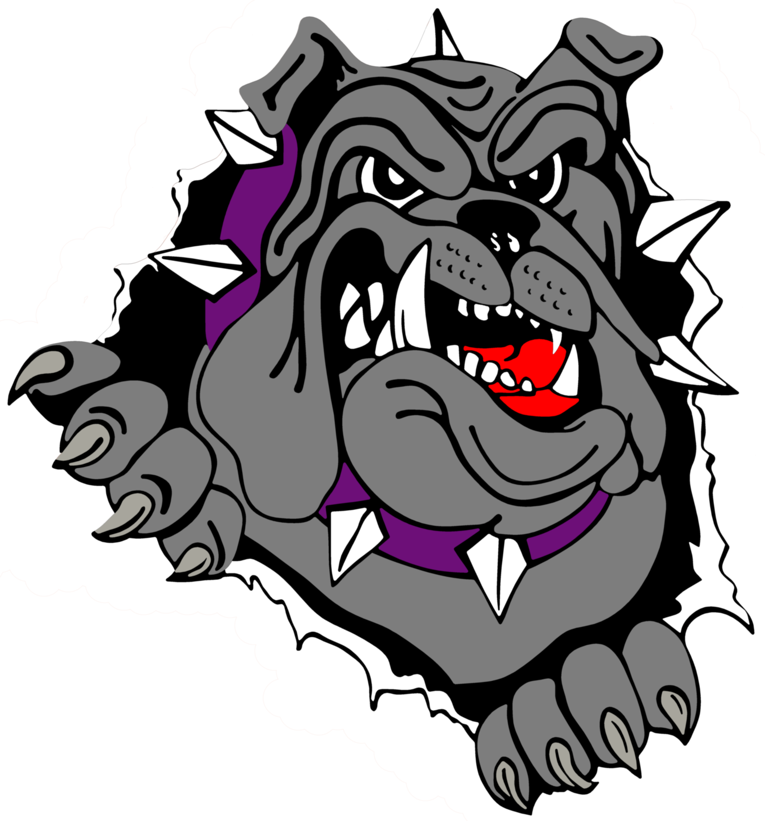 Pitbull Clipart Bulldog Baseball - Bulldog Logo Png (2513x2700), Png Download