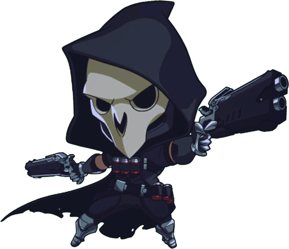 Cute Reaper By Rainbowhoovez On Deviantart Picture - Reaper Overwatch Cute Spray (963x830), Png Download