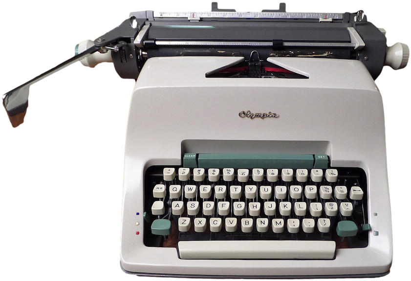 Sam 2381 Clipped Rev - Typewriter Png (1000x587), Png Download