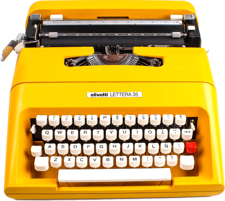 Typewriter Png (736x658), Png Download