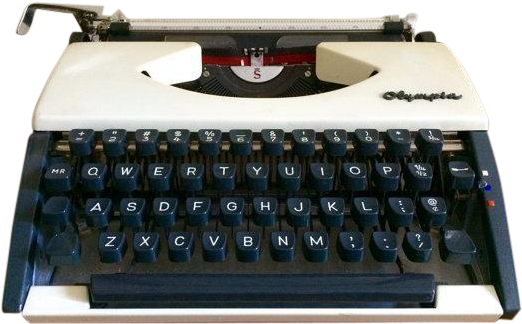 Working Olympia Manual Typewriter On Chairish - Machine (541x343), Png Download