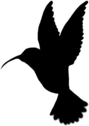 Hummingbird Transparent Png - Hummingbird Silhouette Clip Art (414x448), Png Download