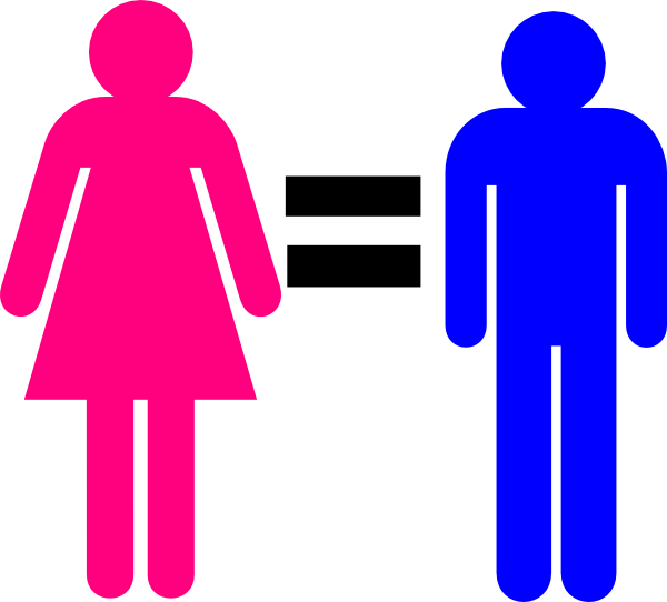Male And Female Equal (600x542), Png Download