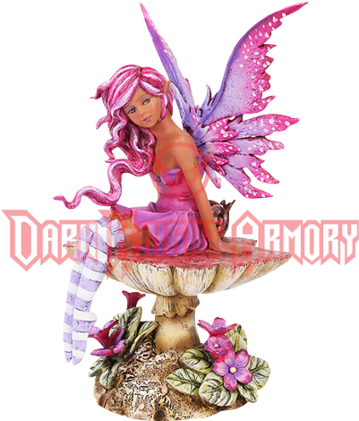 Magenta Toadstool Fairy By Amy Brown - Magenta Faery (469x469), Png Download