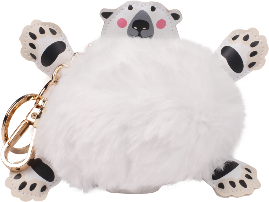 Polar Bear Pompom Power Bank - Battery Charger (1024x1024), Png Download
