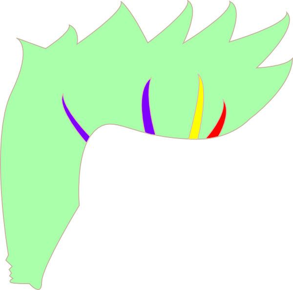 How To Set Use Green Hair Svg Vector - Clip Art (600x595), Png Download