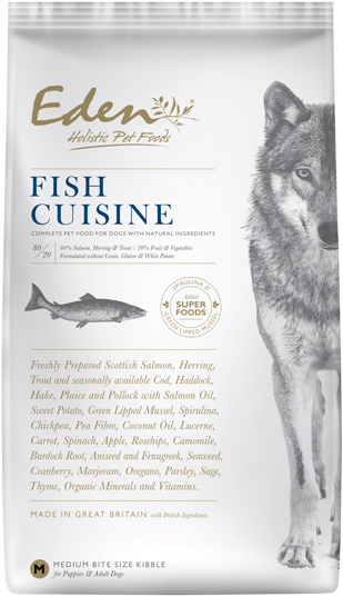 Eden Small Fish 12kg Label - Eden Fish Cuisine (415x600), Png Download