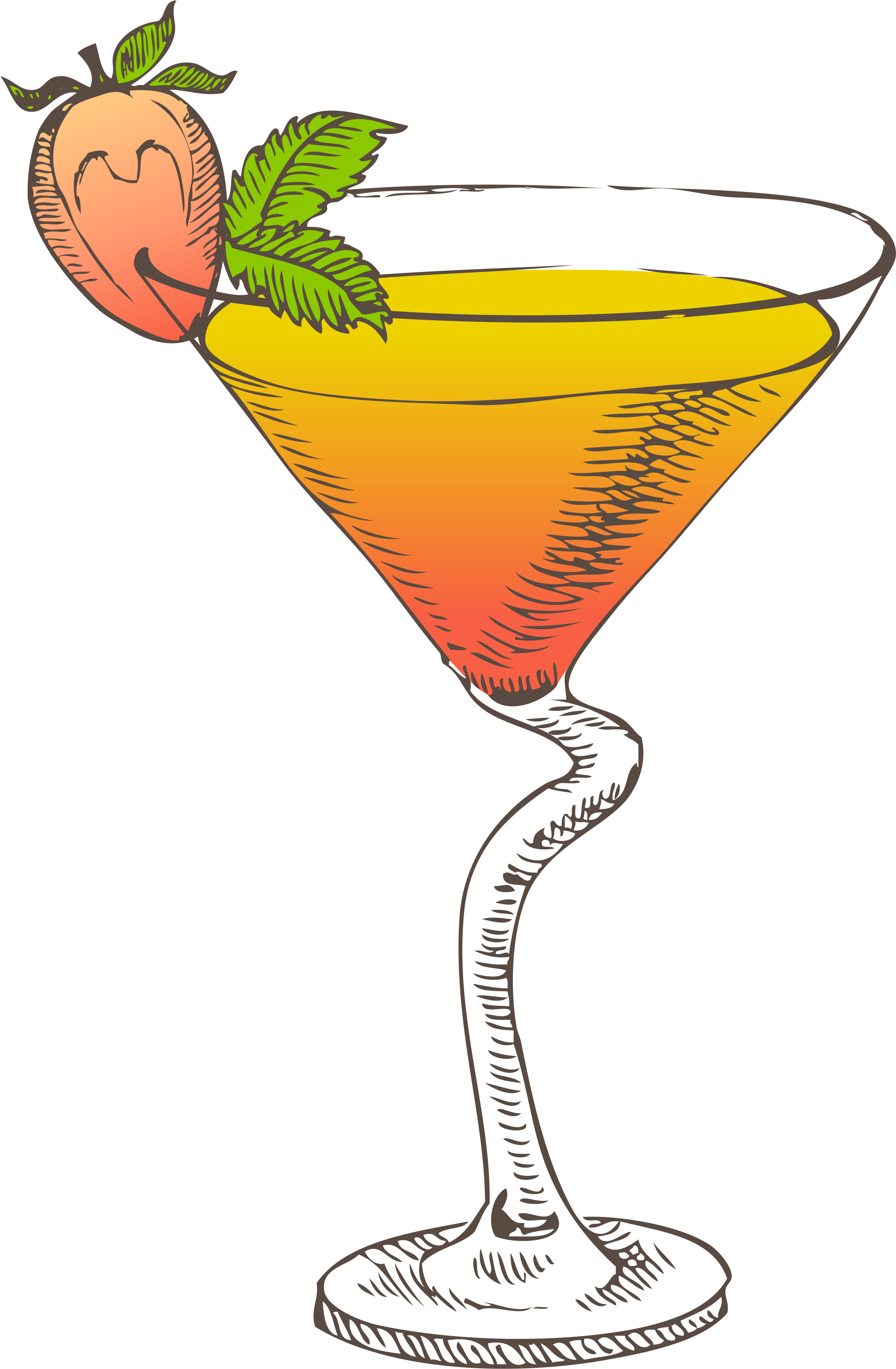 Cocktail Daiquiri Stock Photography Clip Art - Коктейль Вектор Png (2607x3790), Png Download