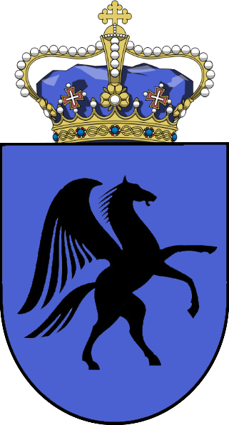 Coat Of Arms With Crown And Horse 2822221 - Watched Will & Kate Tile Coaster (321x595), Png Download