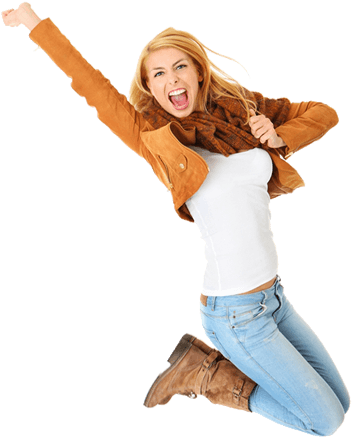 Absolute Freedom With No Imposed Styling - Happy Girl Png (450x460), Png Download