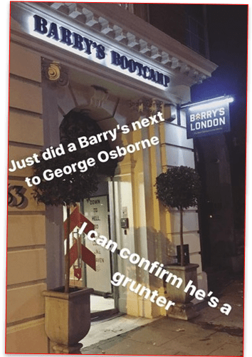 Over On Instagram George Osborne Has Been Spotted By - Banner (540x500), Png Download