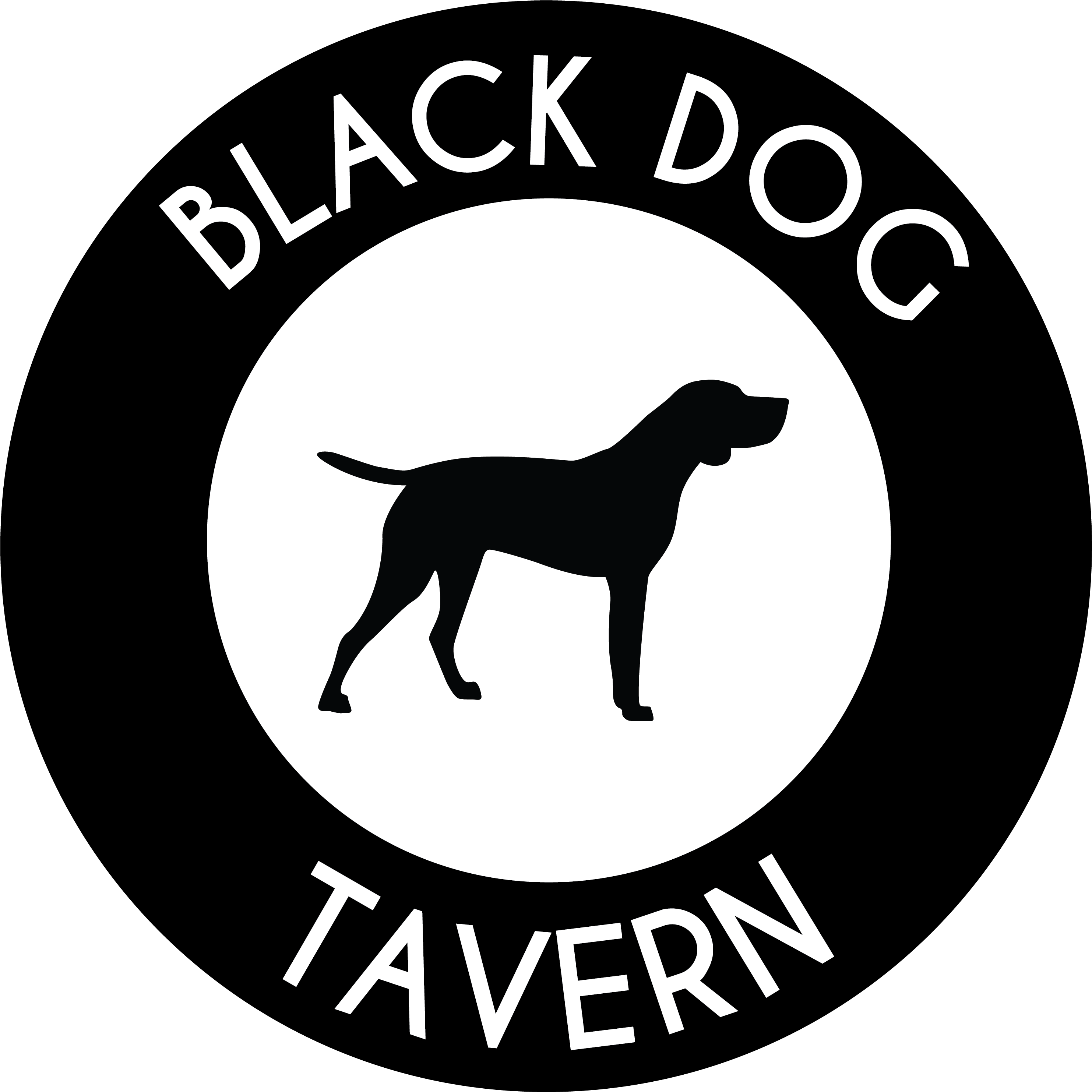 Black Dog Tavern At Deer Ridge Golf Course Logo - Black Dog Tavern Ohio (2965x3087), Png Download