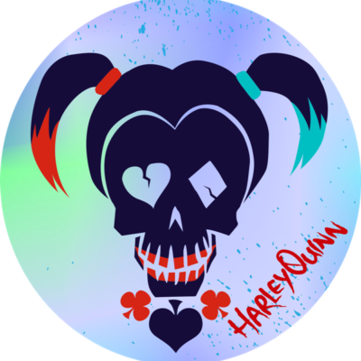 Sticker Emblem, Logo Harley Quinn - Suicide Squad Wallpaper Harley Quinn (400x400), Png Download