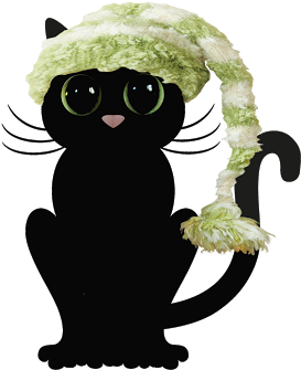 Free Christmas Cats Photoshop Brushes And Png Cutouts - Cat (400x382), Png Download