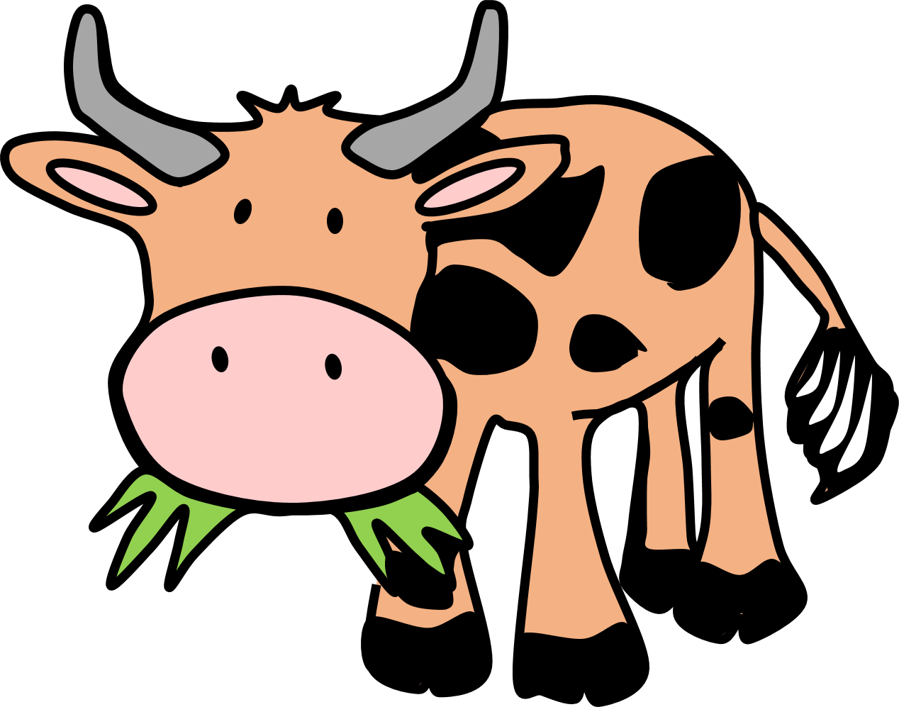 Free Farm Animals Clipart - Livestock (1268x997), Png Download