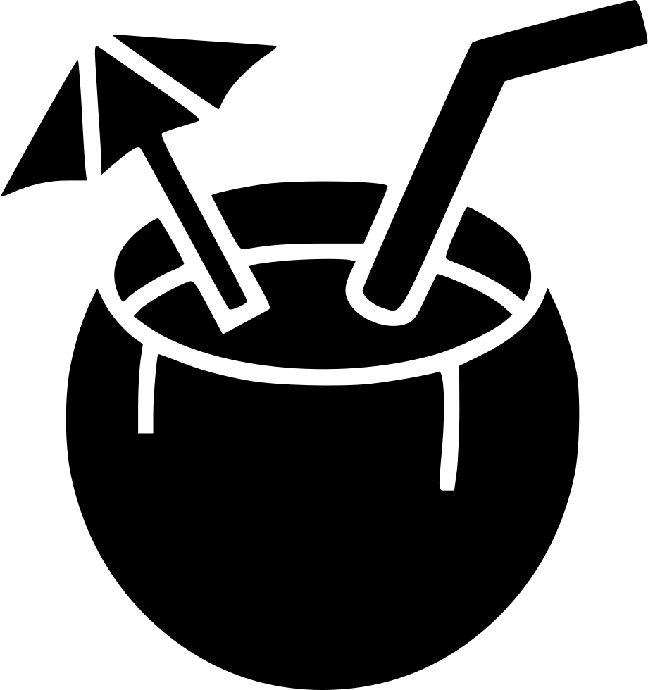 Juice Coctail Coconut Comments - Illustration (920x980), Png Download