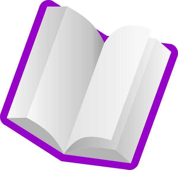 Purple Book Clip Art - Clip Art Purple Book (600x573), Png Download