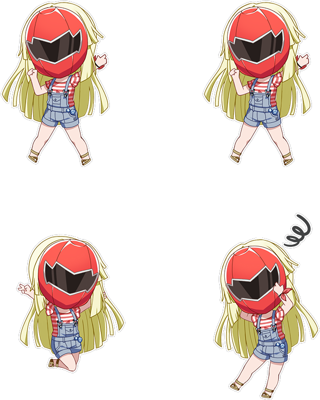Michelle Ranger Chibi - Cartoon (1024x1024), Png Download