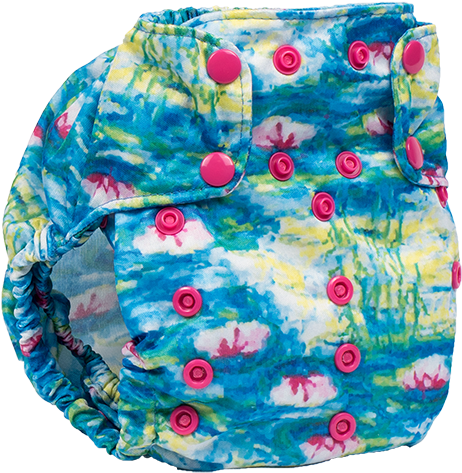 Too Smart Cover - Water Lilies Smart Bottoms (500x500), Png Download