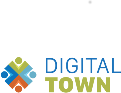 Digital Town Logo (500x500), Png Download