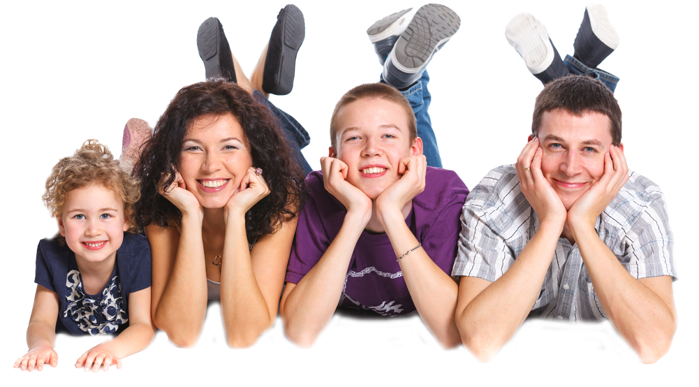 Family - Portrait (1000x617), Png Download