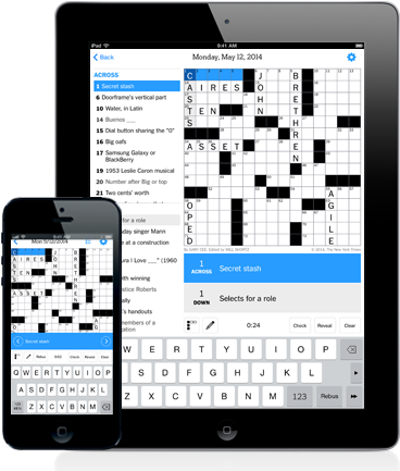 Nytimes Crossword App (408x441), Png Download