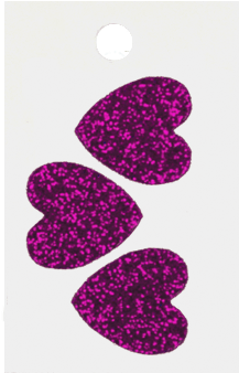 Glitter Hearts (450x450), Png Download