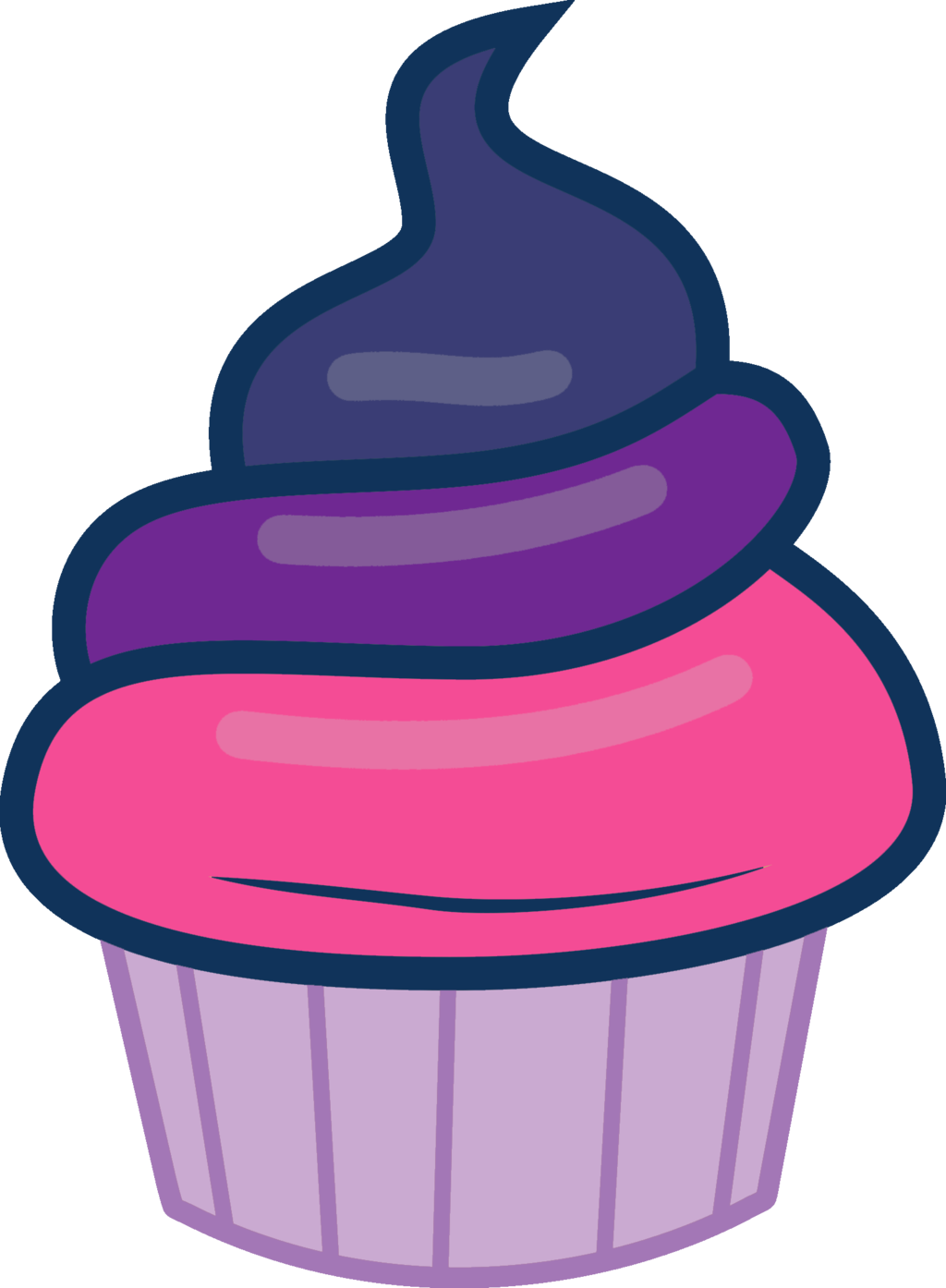 Twilight Sparkle Cupcake By Magicdog93 Cupcake Png, - Pinkie Pie Cupcake (1024x1394), Png Download