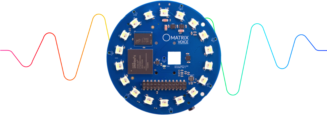Matrix Voice Is A Raspberry Pi-like Board With Google - Matrix Voice (1140x504), Png Download