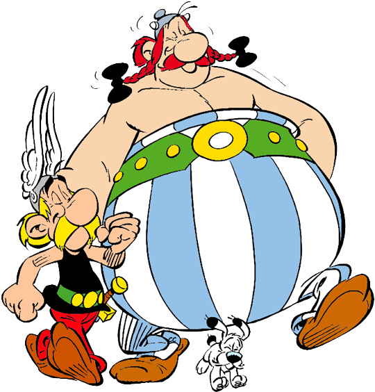 Dogmatix Obelix Asterix, Obelix, - Asterix A Obelix Png (545x570), Png Download