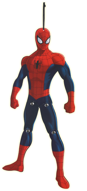Marvel Spider-man Hanging Character - Cartoon Spider Man Suit (317x650), Png Download