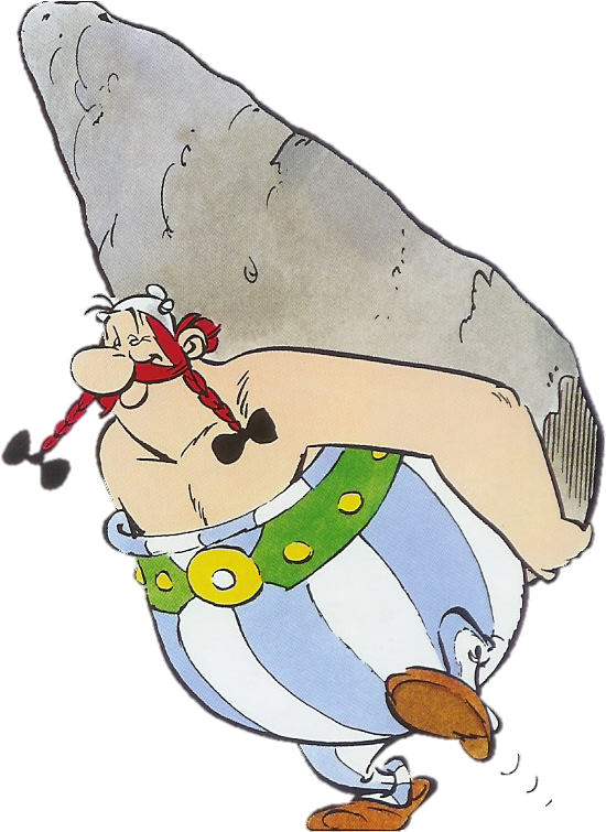 Asterix - Obelix - Obelix Png (556x759), Png Download